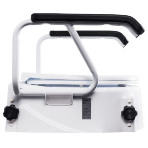 Adjustable Raised Toilet Seat with Armrests - Image 3