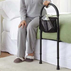 Height Adjustable Hand Bed Rail with Pouch - Image 5