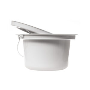 Rebotec Bucket – Shower Commode Chair Pail, Grey - Image 2