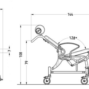 Rebotec Phoenix – Tilt in Place Comfort Shower Commode Chair - Image 6